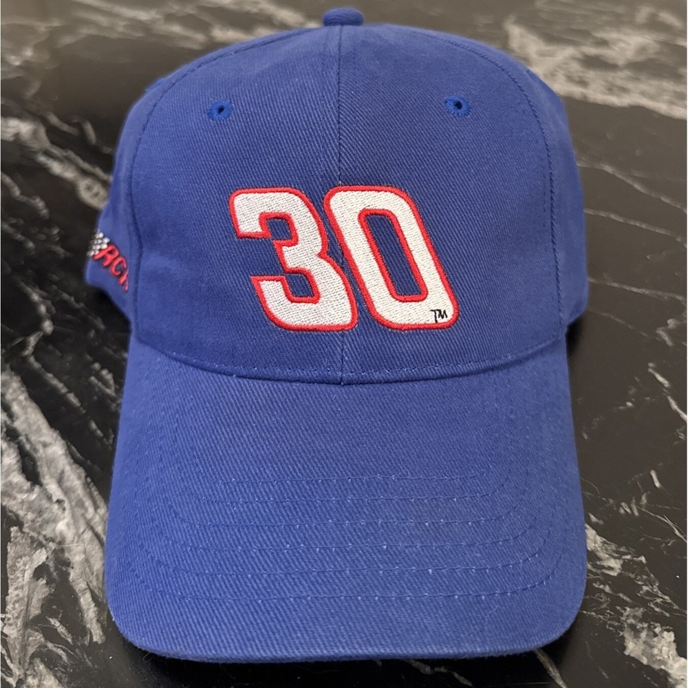 Racing Hat Men's Vintage Blue Adjustable Hook & Loop Strap NWT